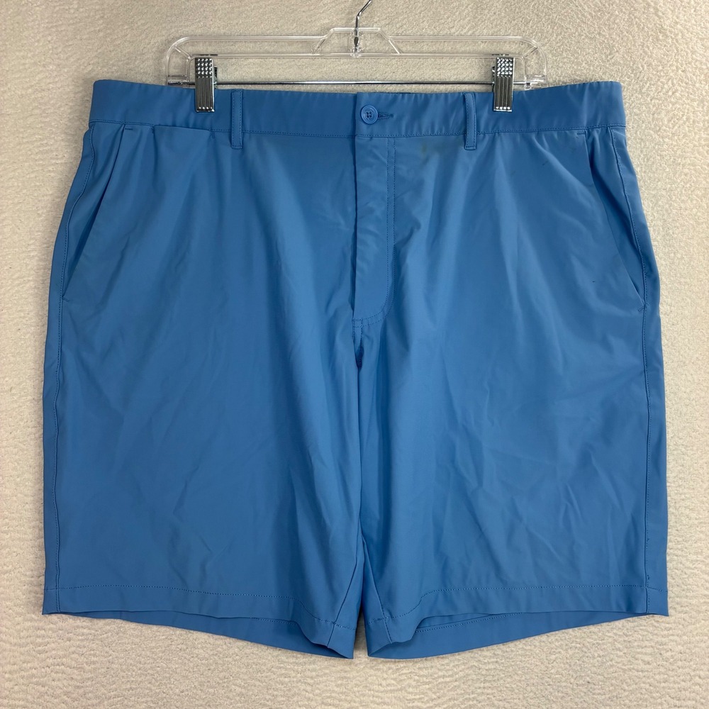 Holderness Bourne Slater Shorts Men 38x9 Blue Tailored Stretch Golf Preppy